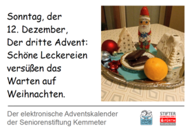 Adventskalenderblatt Seniorenstiftung Kemmeter